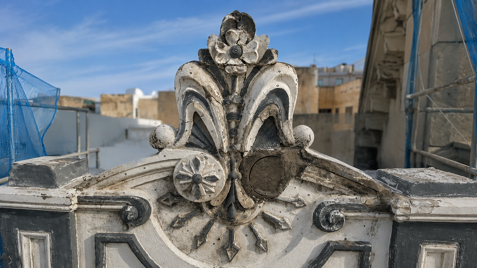 Ornamenta original de edificio histórico